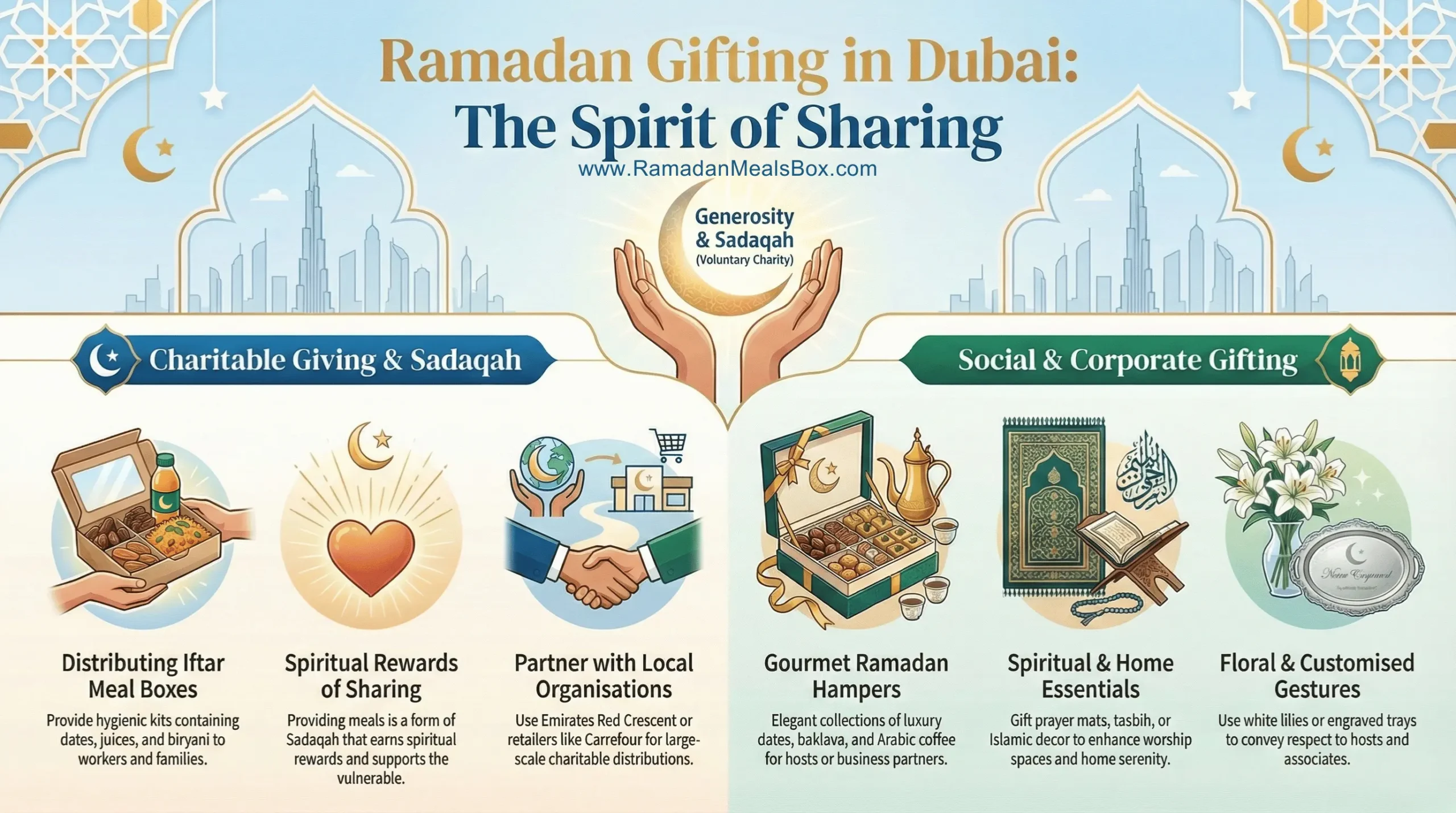 Ramadan Gifts in Dubai: A Meaningful Way to Share Iftar This Ramadan 1 Ramadan Gifts in Dubai A Meaningful Way to Share Iftar This Ramadan infographic