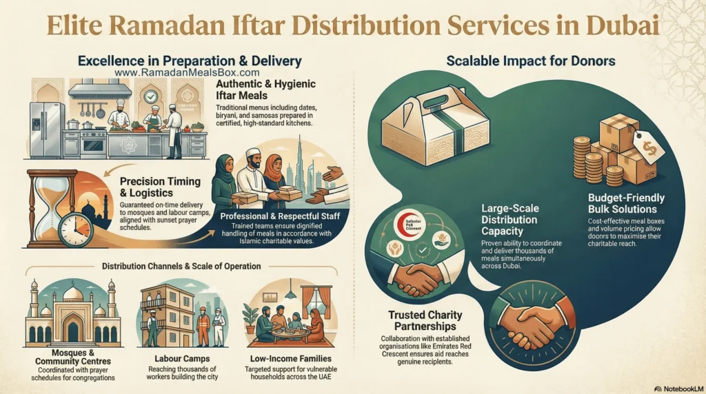 Why We’re Dubai’s Top Choice for Ramadan Food Distribution Services infographic